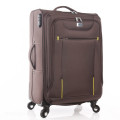 Fashion Polyester Trolley luggage universal wheels