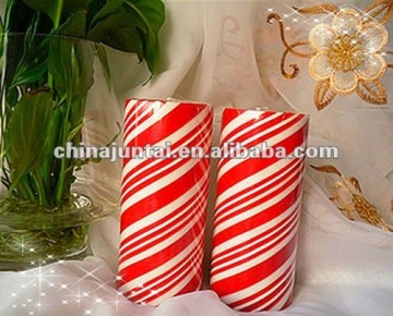 Spiral shape unscented pillar candles