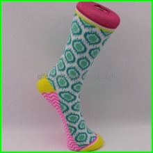 Jacquard funky knitted women tube sock