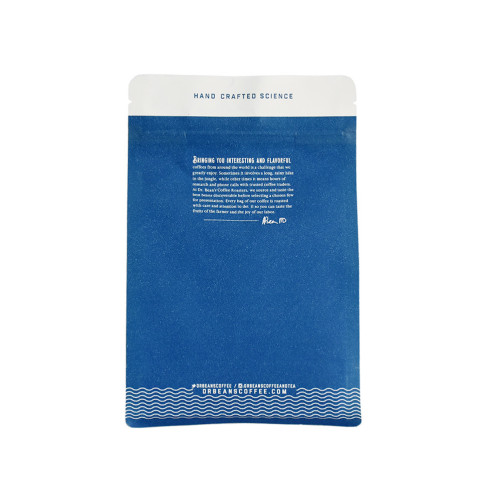 Fesyen Laminated Blue Coffee Bags Borong