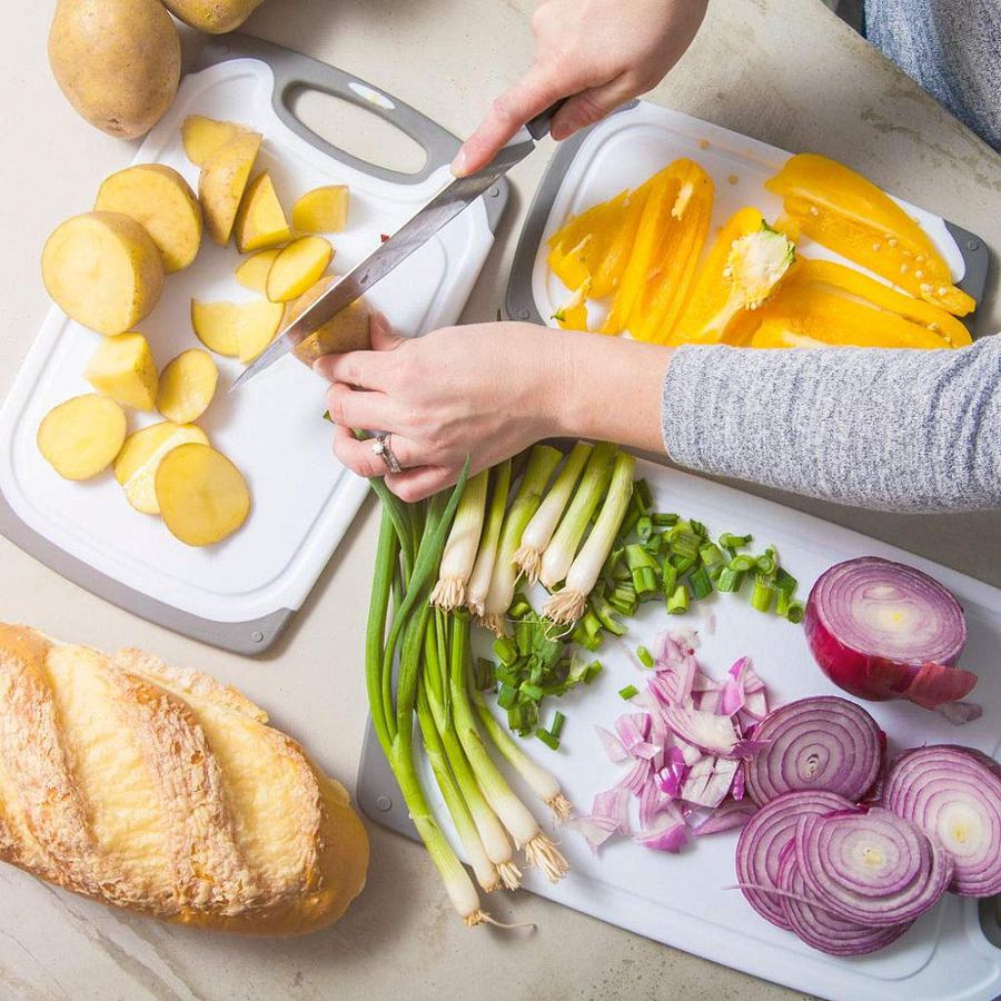 Ensemble de 3 planches à découper en plastique pour légumes