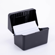 Custom Printed Design Index Card Storage: Plastic 4x6 Recipe Box