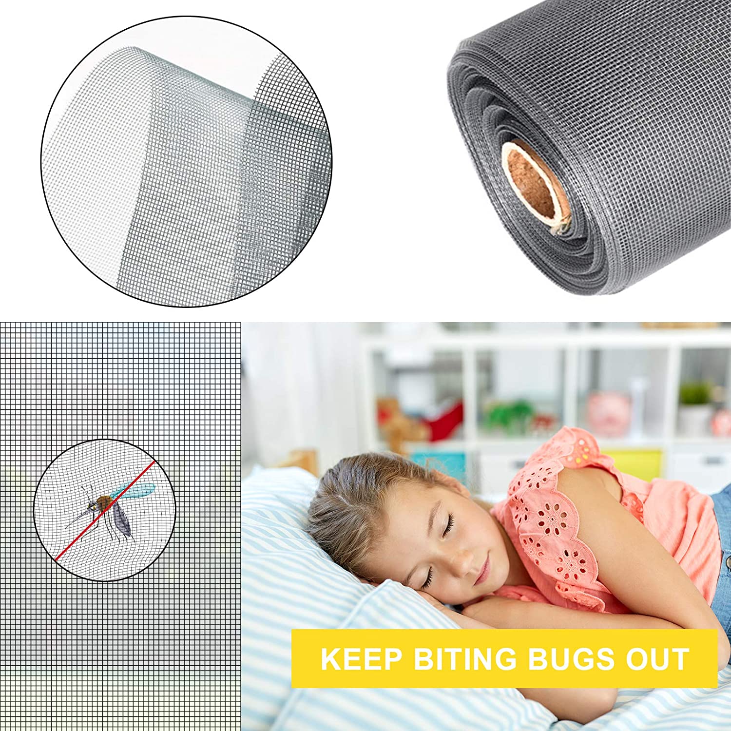 DIY Magnetic  Insect Fly Screen For Window  Curtain Screen