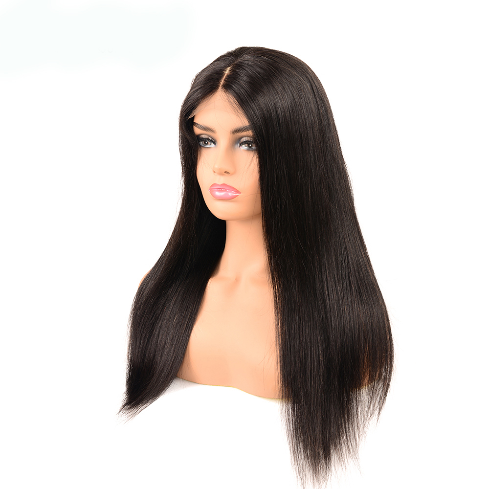 100% Peruvian human hair full lace wig for black women,human hair full lace front wig with baby hair