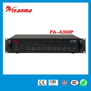 TEANMA 220V 130W 6 Zone Mixer Amplifier Audio Amplifier Mini Power Mixer Amplifier