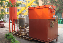 Heap leaching plant gold elution and electrowinning machine