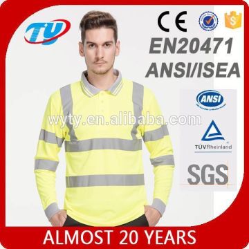 High visibility emergency reflective safety T-shirt