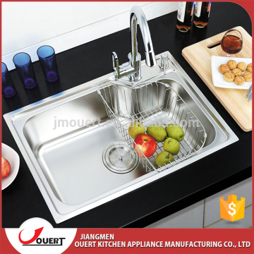 Europe market standard kitchen crusher sink use liners single bowl portable sink