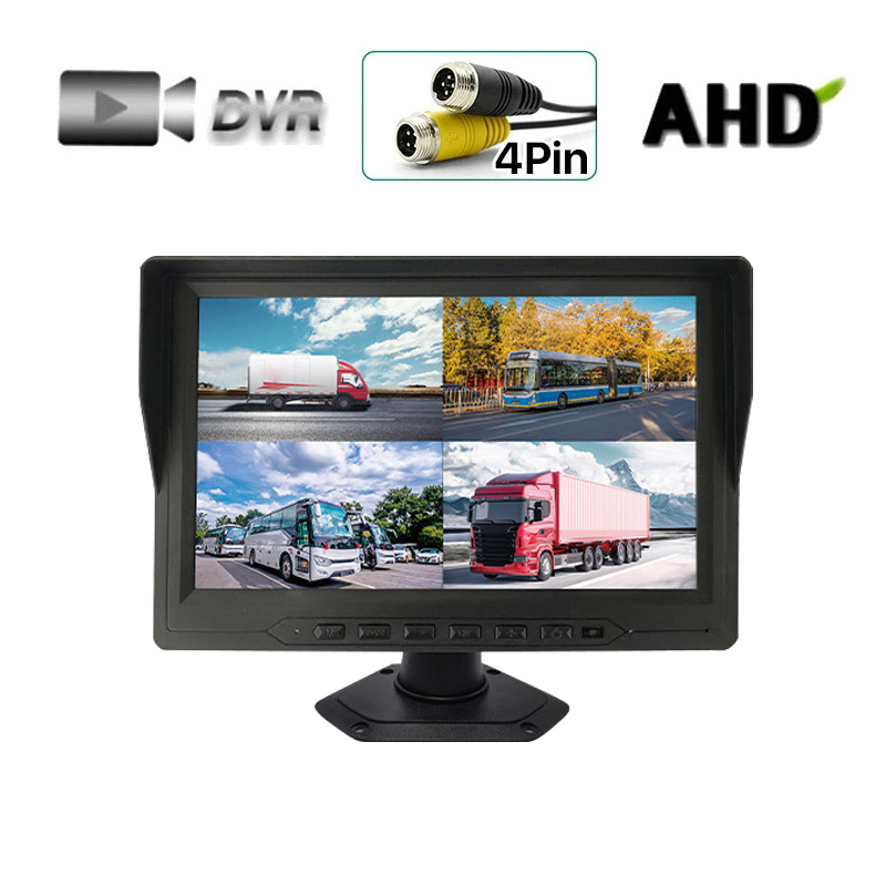 HD 9Inch TFT LCD Quad Split Car Monitor