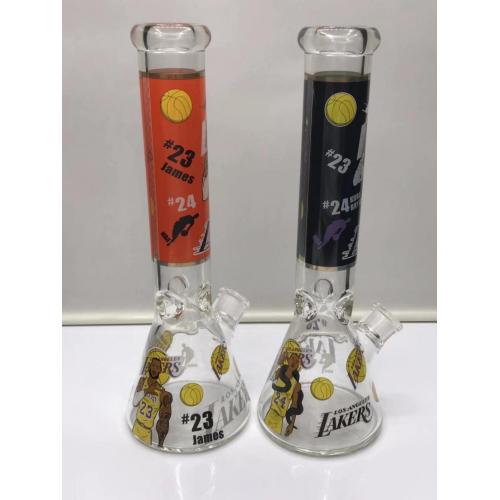 Glass Beaker Bongs dengan Pola Pemain Sepak Bola