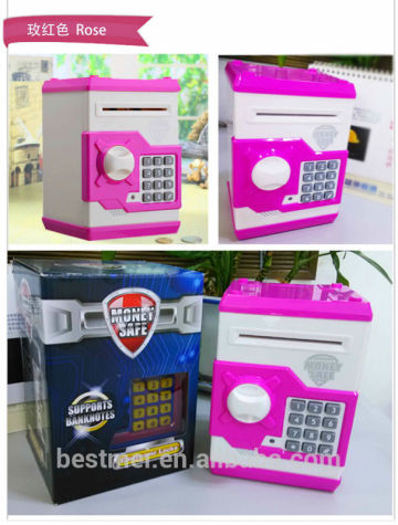 Promotional gift electronic password money safety boxes for kid toys