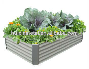 galvanized steel raised vegetable garden bedHX63252