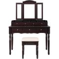 Vanity Makeup Set with 7 Drawers Dressing Table