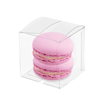 Kundenspezifische Acetate Folding Plastic Geschenk Macaron Box