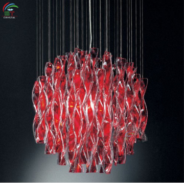 modern Aura glass chandelier