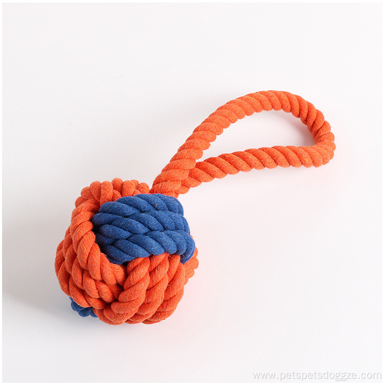 Bite Resistant with Hand Cotton Rope Dog Toy
