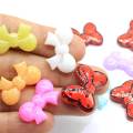 Wholesale 100Pcs/Lot Assorted Resin Butterfly Cabochons Flatback Flat Back Resin Butterfly Cabs Hair Bow Center Crafts Making