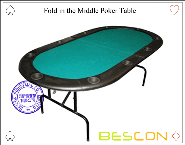 Falte den mittleren Pokertisch Fold in the Middle Poker Table