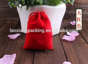Custom Design Velour Drawstring Pouches