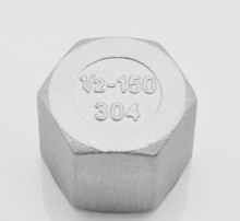 304 Stainless Steel Hexagonal Inner Thread Pipe Cap
