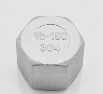 304 Stainless Steel Hexagonal Inner Thread Pipe Cap