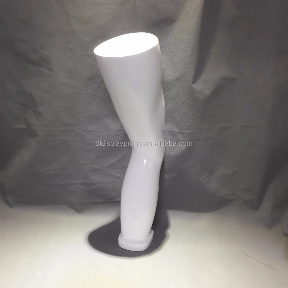 DL801 Sport knee form for sport mannequin, display knee form of white color silver color matt