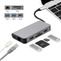 موزع USB C ساخن مع شبكات RJ45