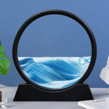 Ex-Works Price Light Luxury Modern Bedroom Decoration Table Lamp Moving Sand Art Table Lamp
