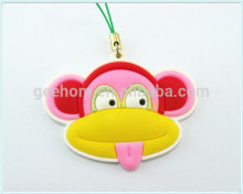 soft 3d pvc phone pendant, promotional gifts
