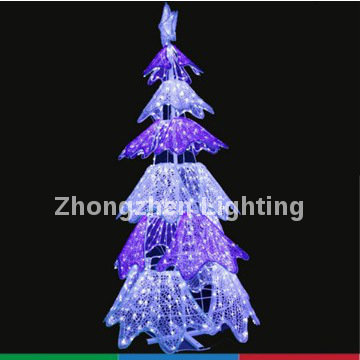 3D acrylic LED tree sculpture light