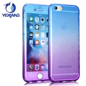 Yexiang Newest Front and Back 360 Degree Full TPU Clear Cover Case For iPhone 7