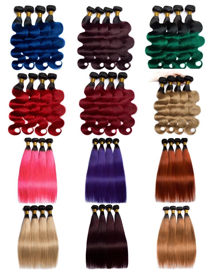 4Bundles 20inch  Brazilian blond Water Wave Hair Extensions Sunlight Human Hair can be dyed water wave ombre hair