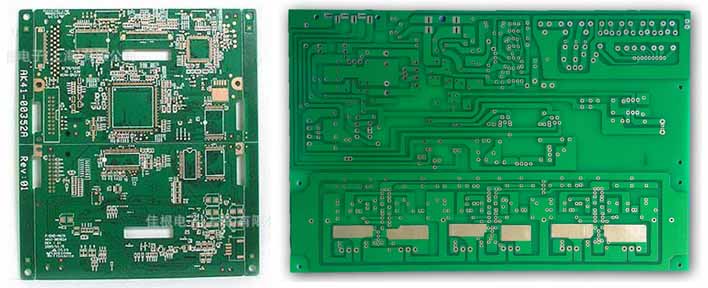 Green oil solder mask printed circuit board
