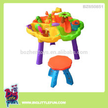 Kids beach toy sand water play table toy with chair