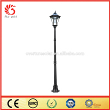 2.4 w solar panel antique cast iron outdoor solar lamp post