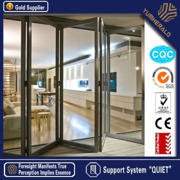 Tempered Glass CE/AS2047 Certificate Aluminum Sliding Folding Door