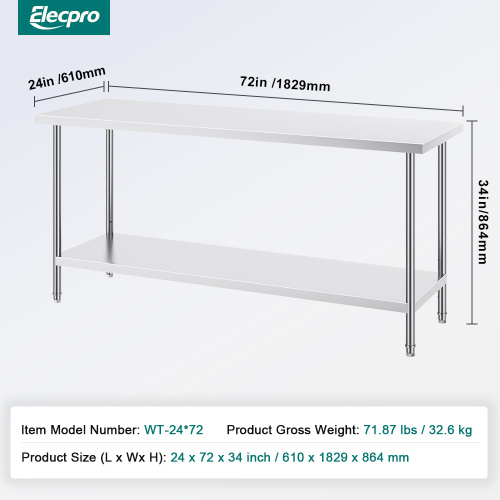 Stainless Steel Table High quality OEM stainless steel work table Supplier