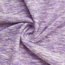 Wholesale Yarn Dyed TCR TC CVC Slubbed Fabric Polyester Cotton Rayon Slub Jersey T-shirt Fabric