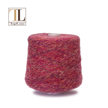 3G sequin alpaca blended knitting yarn cones