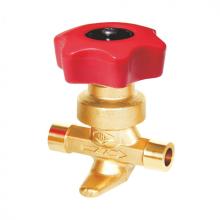 Refrigeration fitting hand valve