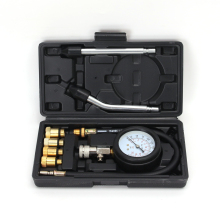 8PCS Petrol Engine Cylinder Compression Tester Kit - Fuel Pump Pressure Tester Gauge Kit