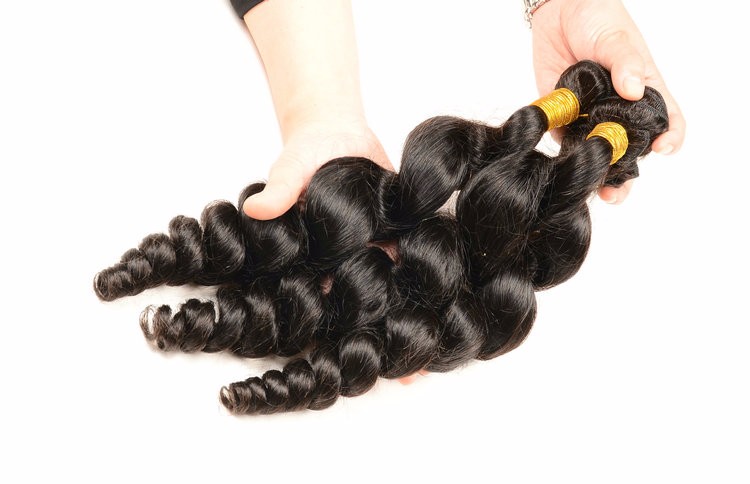 Adorable Unprocessed Brazilian Loose Wave Virgin Hair 8A spiral curl human hair extensions