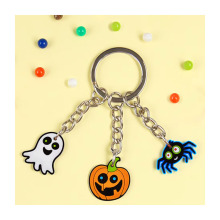 Halloween Pumpkin Silicone Keyrings: Custom Soft Rubber Anime Keychains