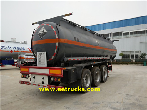 3 Axle 19000 lita za sulfuric acid trailer tankers