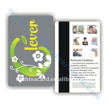 PVC magnetic stripe membership card