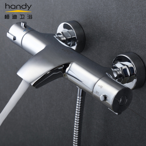 All-match Black Thermostatic Shower Simple Suits