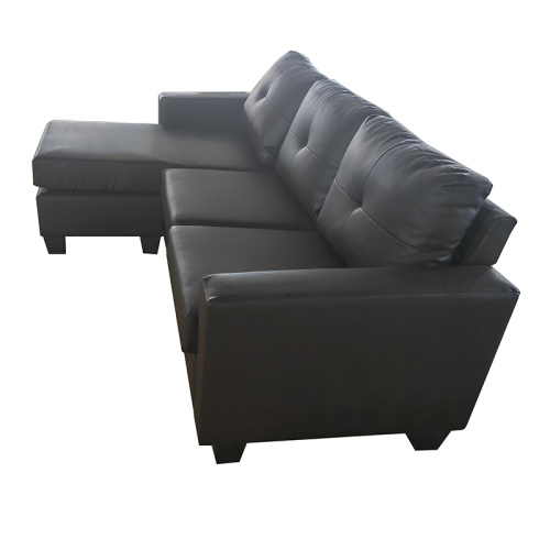 Synthetic Leather L Shape Sectional Sofa