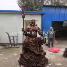 Outdoor decorative resin fiberglass Guan Gong statue