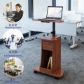 Height adjustable Rolling Laptop Office Desk