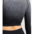 Ombre Seamless Womens 요가 착용 적응